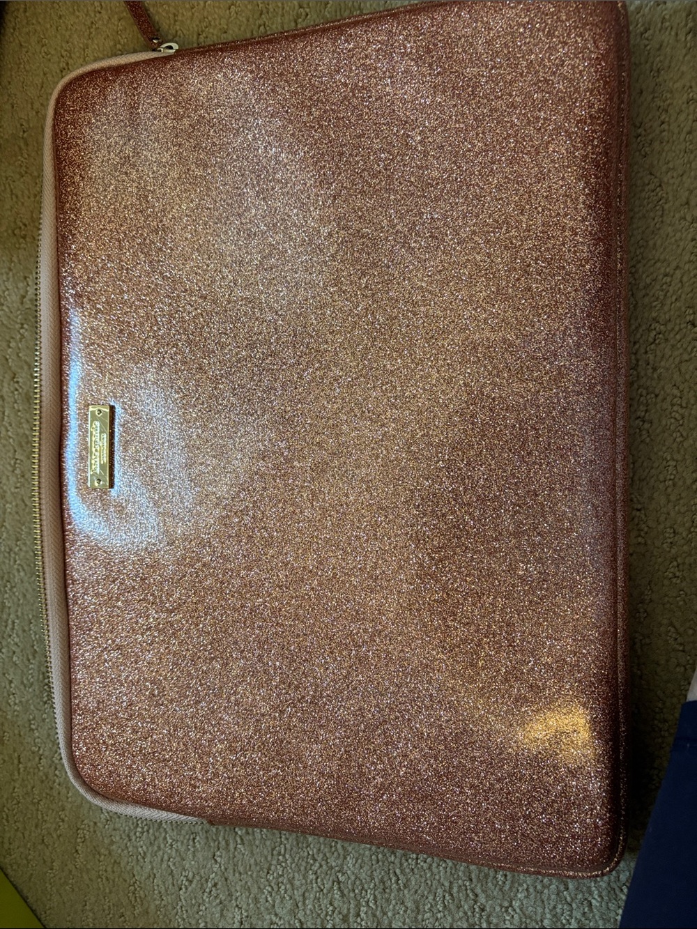 kate spade Rose Gold Glitter Tablet Sleeve